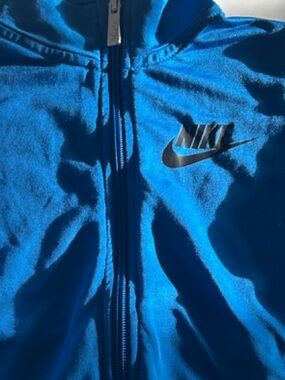 Nike Bright Blue Track Jacket with Black Panels